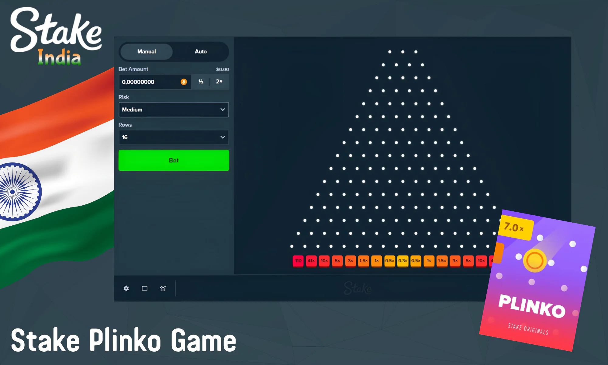 Stake Plinko is a game with the simplest mechanics and the most exciting gameplay