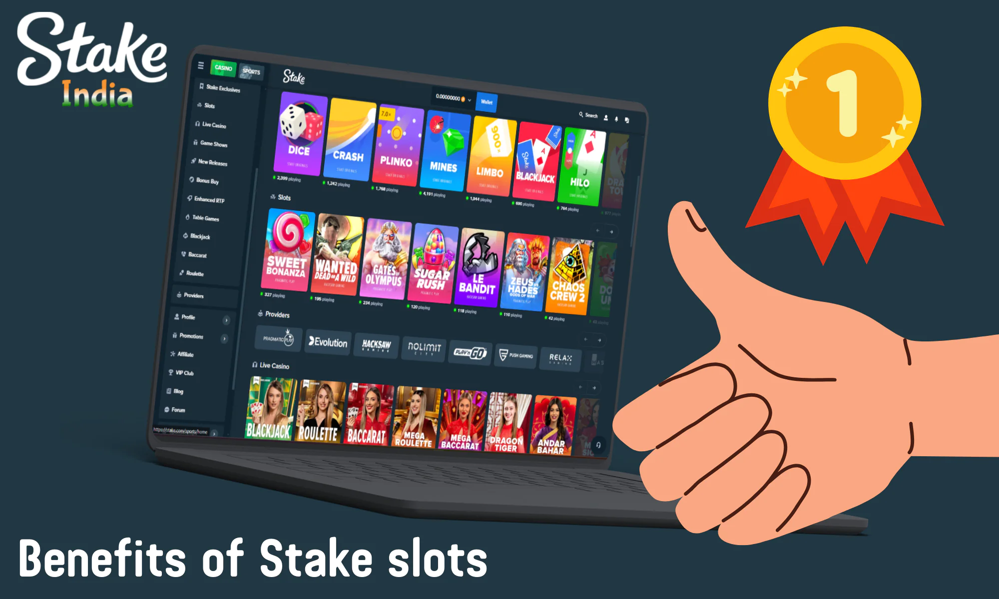 Stake slot machines have various advantages