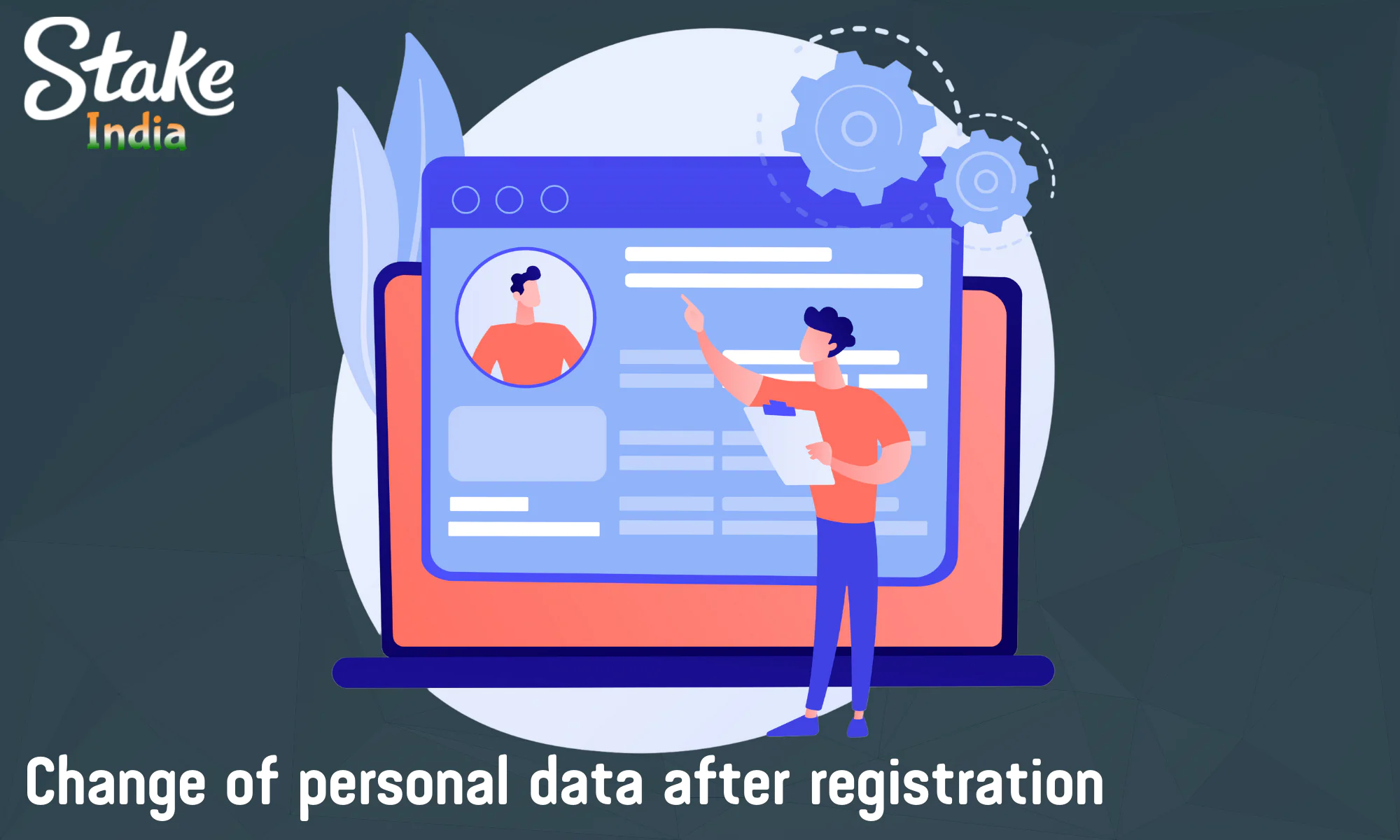 What personal data can be changed after registration with Stake