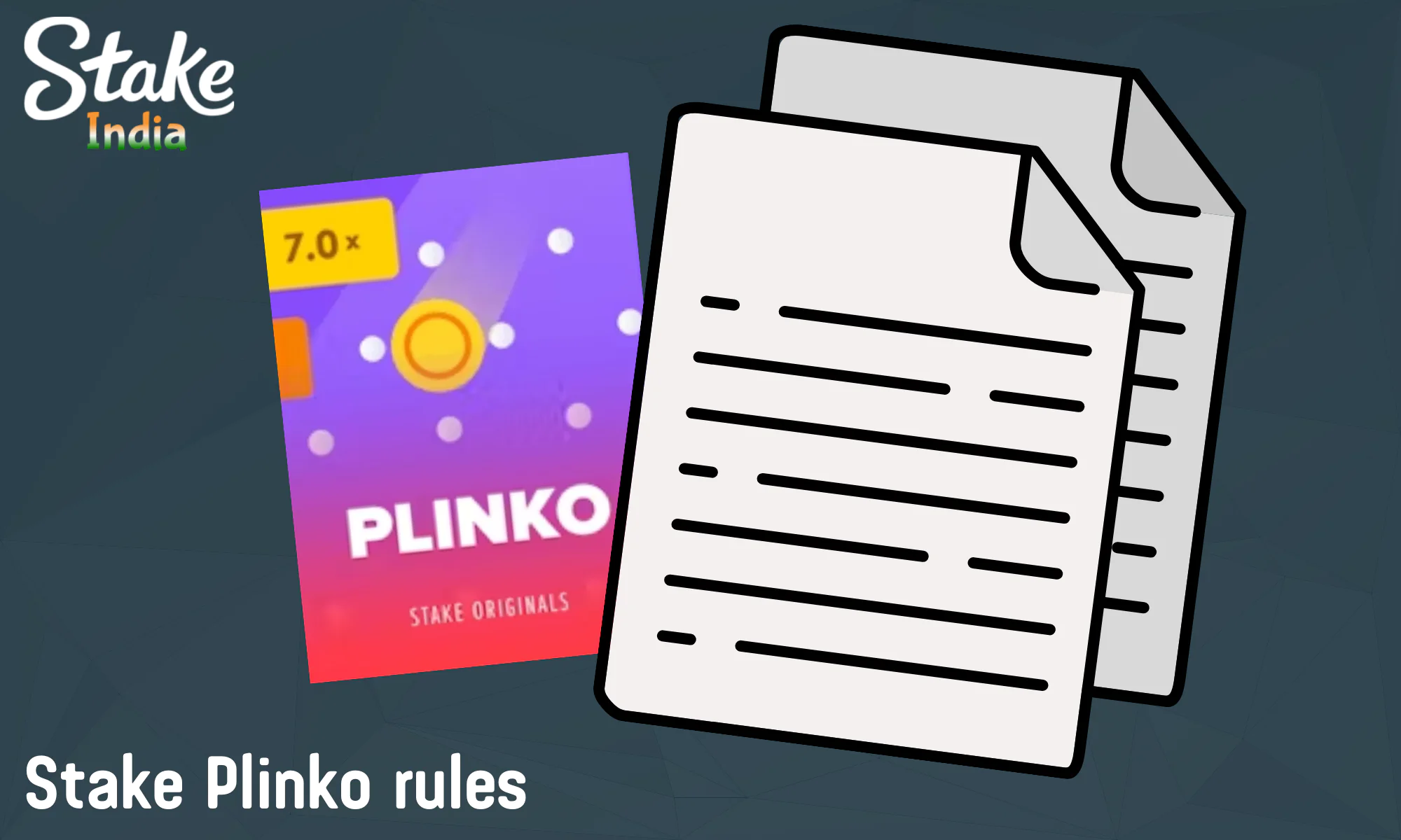 Basic rules of playing Plinko at Stake casino