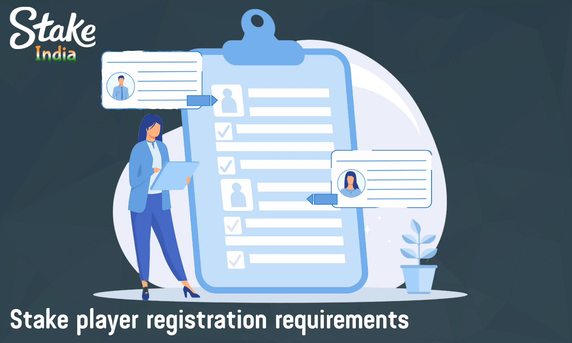 List of basic conditions for successful account registration in Stake