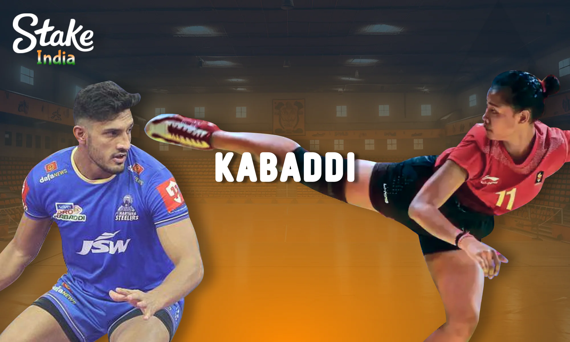 Kabaddi betting at Stake for India