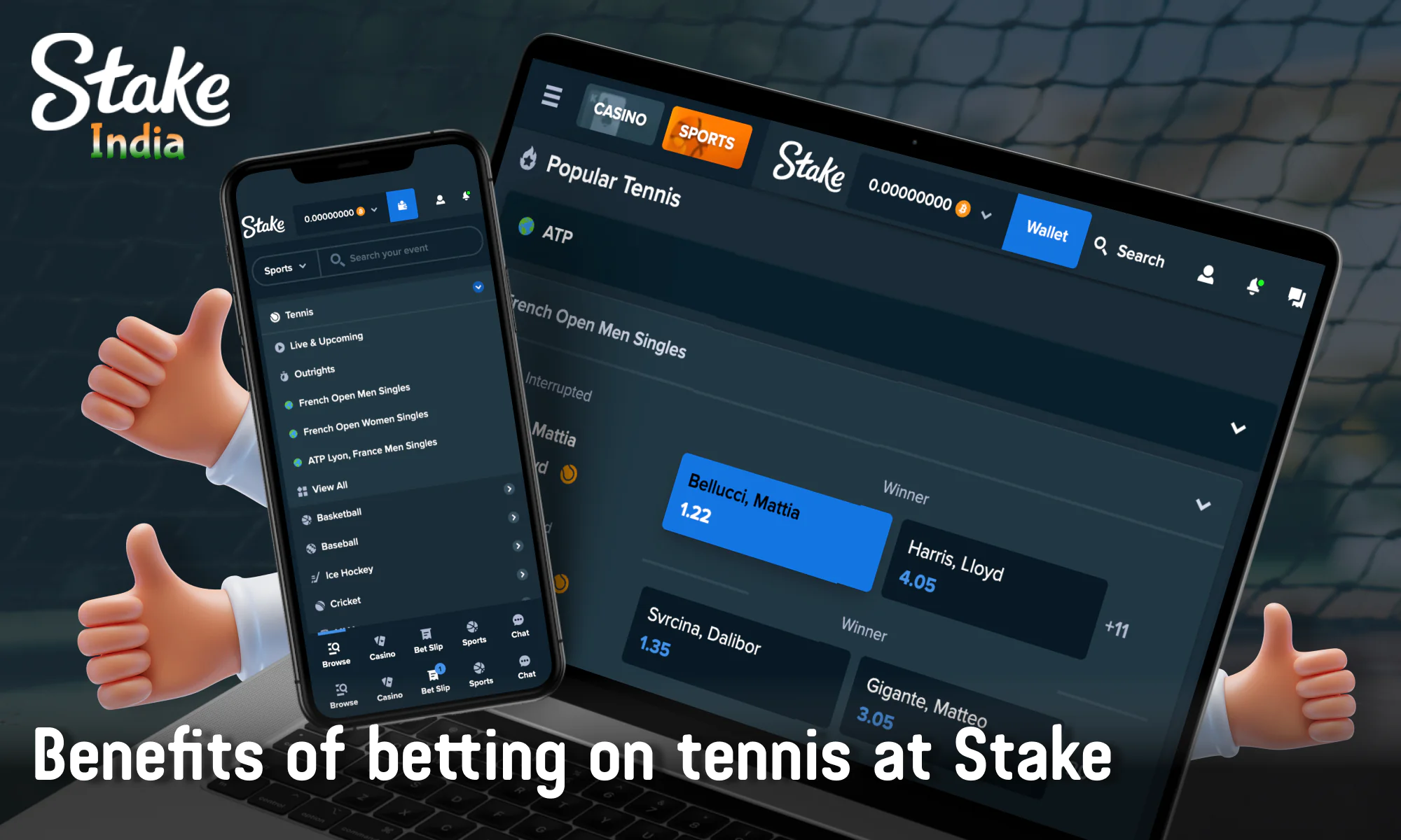 Benefits of Stake for Indian bettors