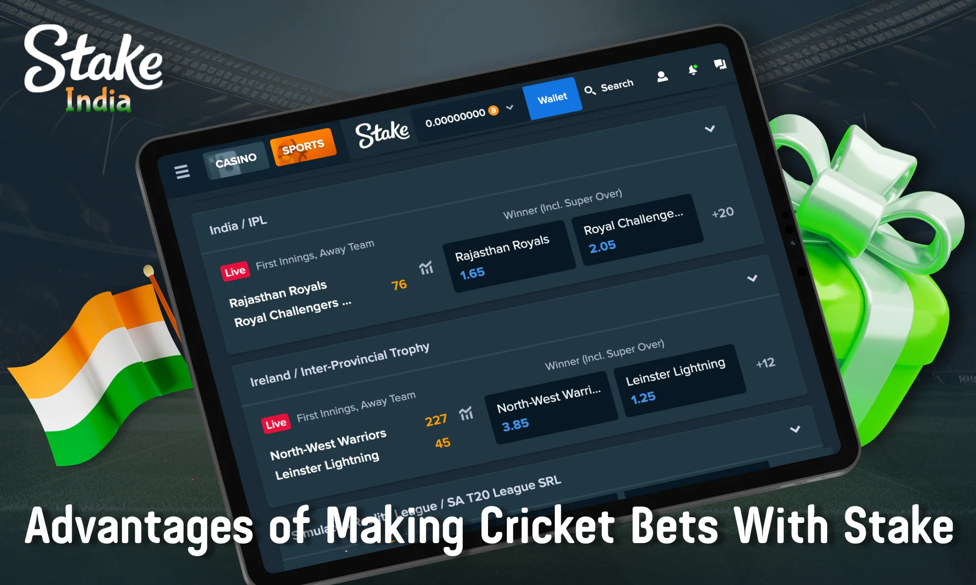 Stake advantages for Indian cricket bettors