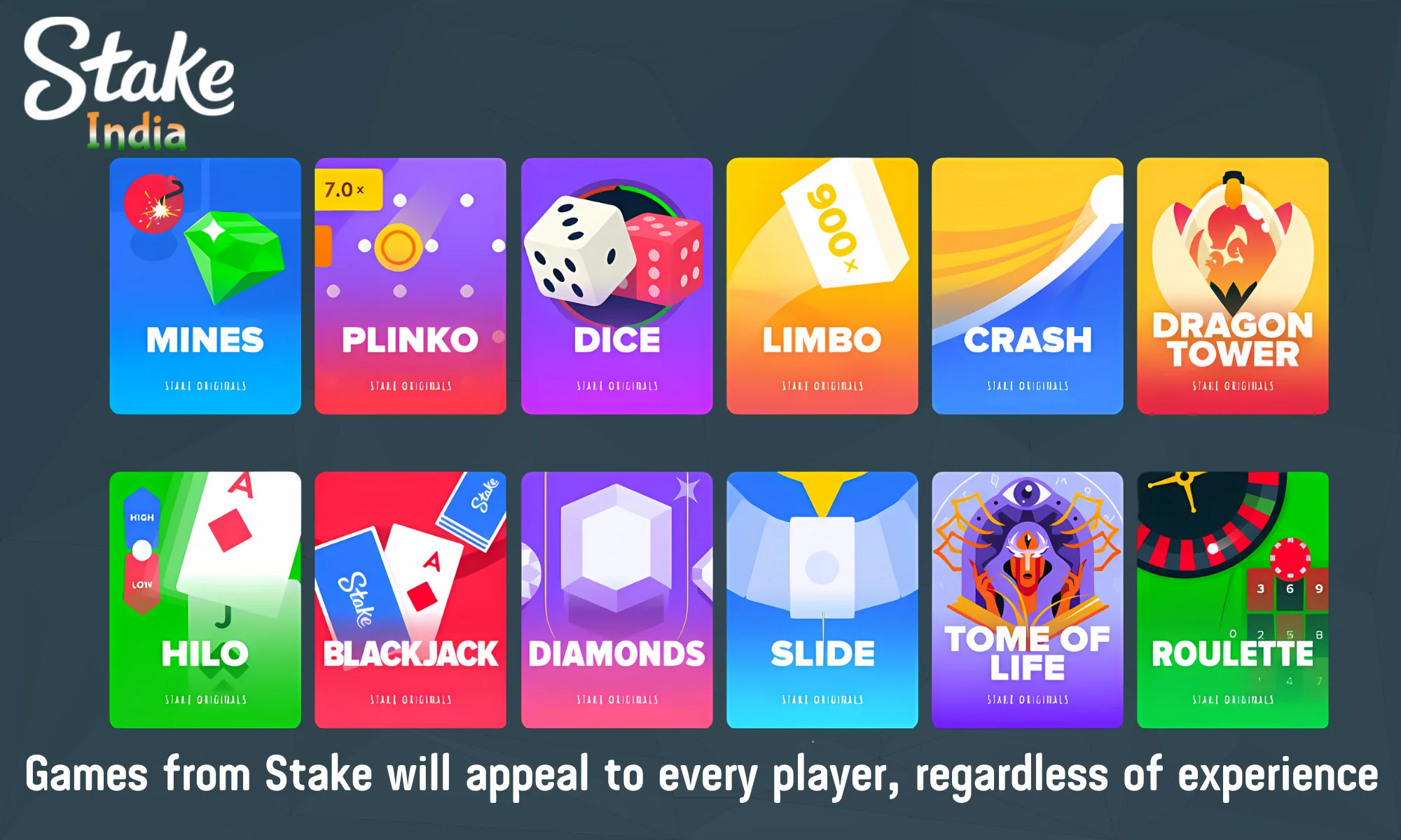 Stake has earned its reputation by offering high quality and a wide range of games