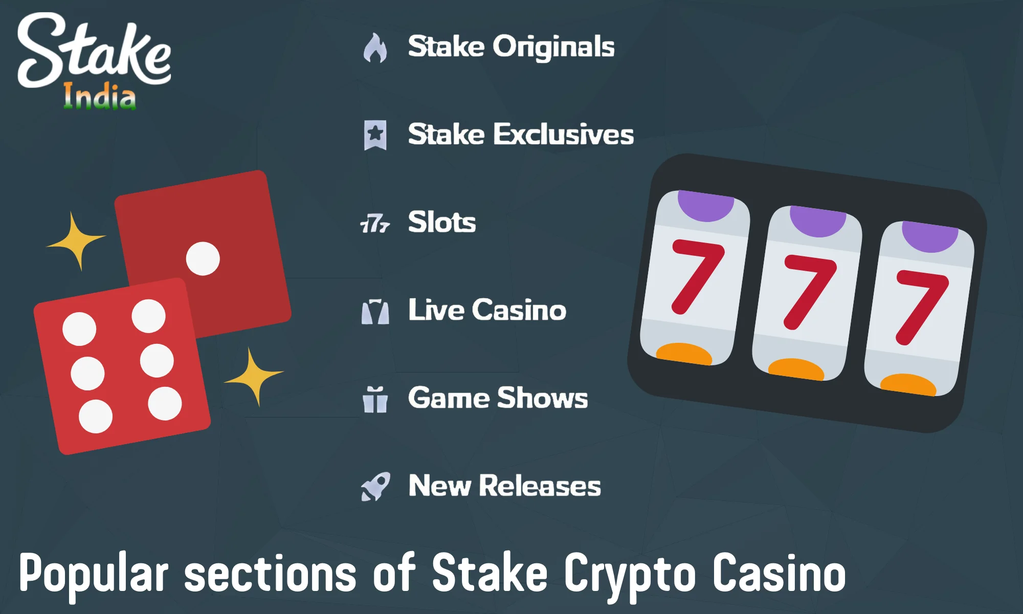Stake Crypto Casino offers more than 3,000 games from leading developers